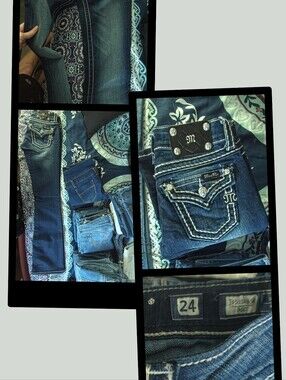 Miss Me Dark Blue Embellished Bootcut Jeans